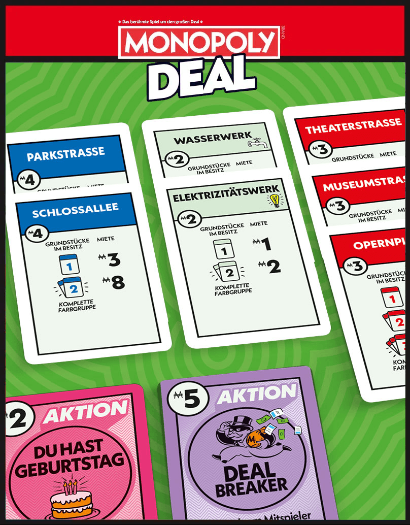 Monopoly Deal Kartenspiel Banner