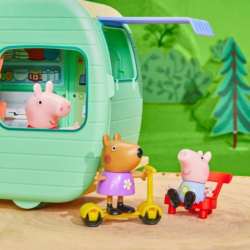Peppa Pig Toys Peppa's Caravan Playset with 3 Figures, Preschool Toys for Ages 3+ product image 1