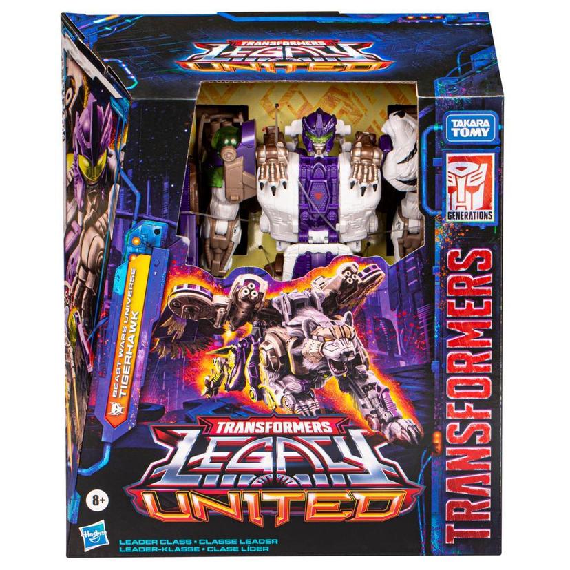 Transformers Legacy United Leader Beast Wars Universe Tigerhawk 7.5” Action Figure, 8+ product image 1