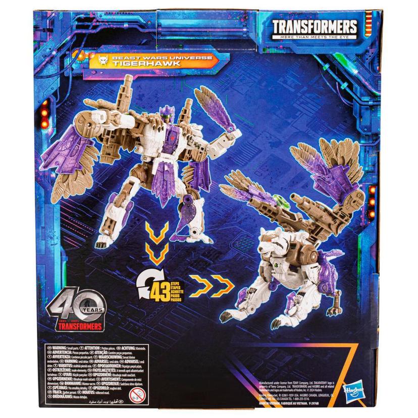 Transformers Legacy United Leader Beast Wars Universe Tigerhawk 7.5” Action Figure, 8+ product image 1