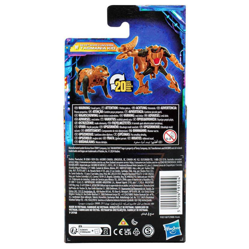 Transformers Legacy United Core Beast Wars II Universe Tasmania Kid 3.5” Action Figure, 8+ product image 1