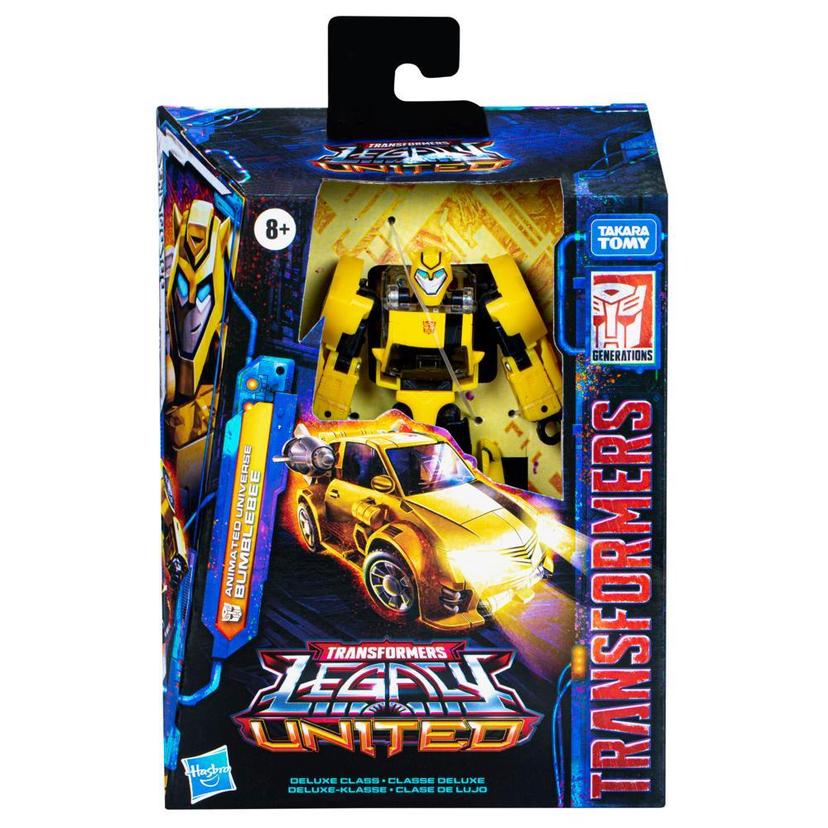 Transformers Legacy United Deluxe Animated Universe Bumblebee 5.5” Action Figure, 8+ product image 1