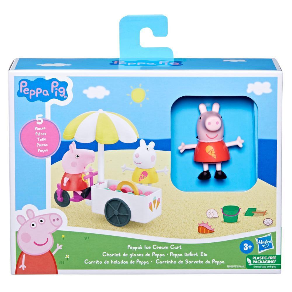 Peppa Pig Spielzeuge Peppa liefert Eis, Spielset mit 2 Peppa Pig Figuren, Vorschulspielzeug product thumbnail 1