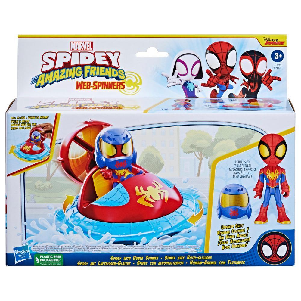 Marvel Spidey and His Amazing Friends Web-Spinners Spidey mit Luftkissen-Gleiter product thumbnail 1
