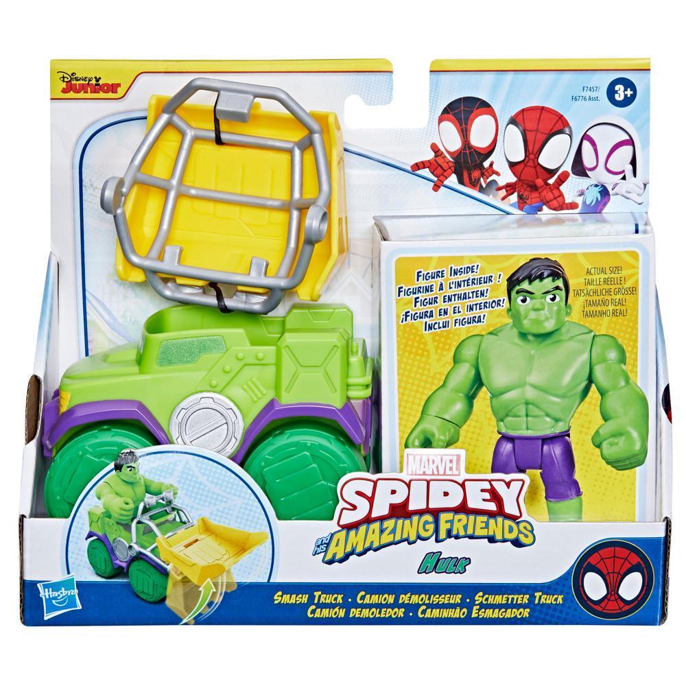 Marvel Spidey and His Amazing Friends Hulk Schmetter Truck product thumbnail 1