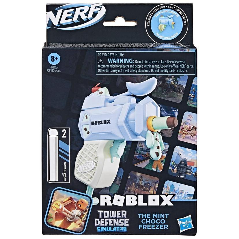 Nerf MicroShots Simulator: Roblox The Nerf Mint Dart-Blaster Freezer Tower Choco - Defense