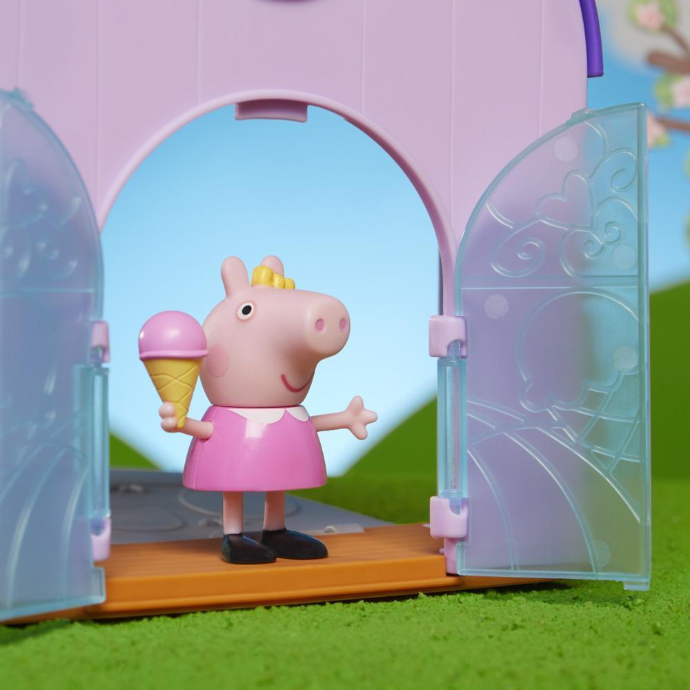 Peppa Pig Peppa’s Club Peppas Eisdiele, Vorschulspielzeug, enthält 1 Figur, 4 Accessoires, Tragegriff, ab 3 Jahren product thumbnail 1