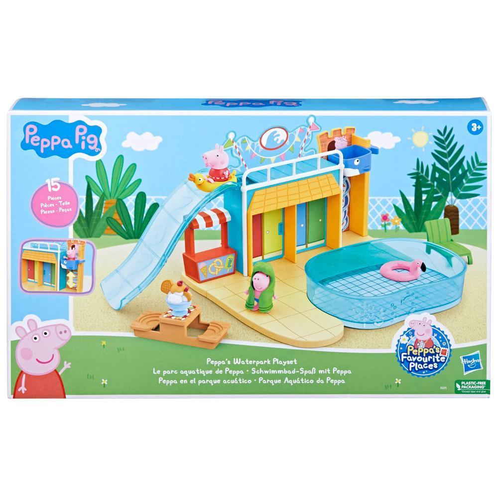 Peppa Pig Spielzeuge Schwimmbad-Spaß mit Peppa, Spielset mit 15 Teilen, Vorschulspielzeug product thumbnail 1