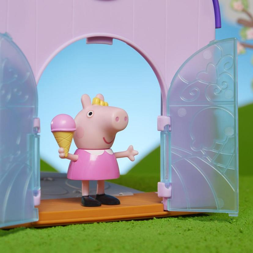 Peppa Pig Peppa’s Club Peppas Eisdiele, Vorschulspielzeug, enthält 1 Figur, 4 Accessoires, Tragegriff, ab 3 Jahren product image 1