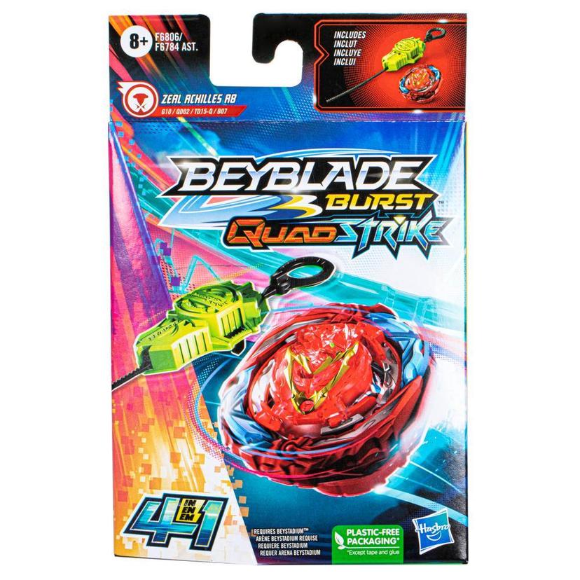 Beyblade Burst QuadStrike Zeal Achilles A8 Starter Pack product image 1