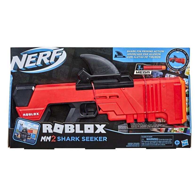 Nerf Roblox MM2: Shark Seeker Dart Blaster, 3 Nerf Mega Darts, Code To  Unlock In-Game Virtual Item - Nerf