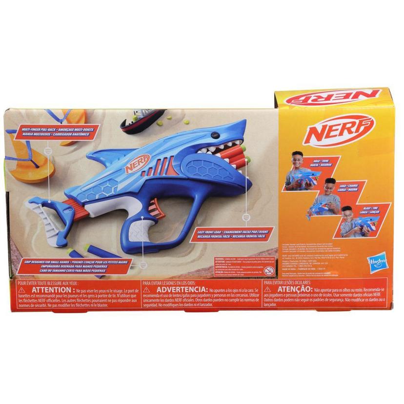 Nerf Junior Wild Sharkfire, Easy Play Dart Blaster, 8 Nerf Elite Darts, Ages 6 & Up product image 1