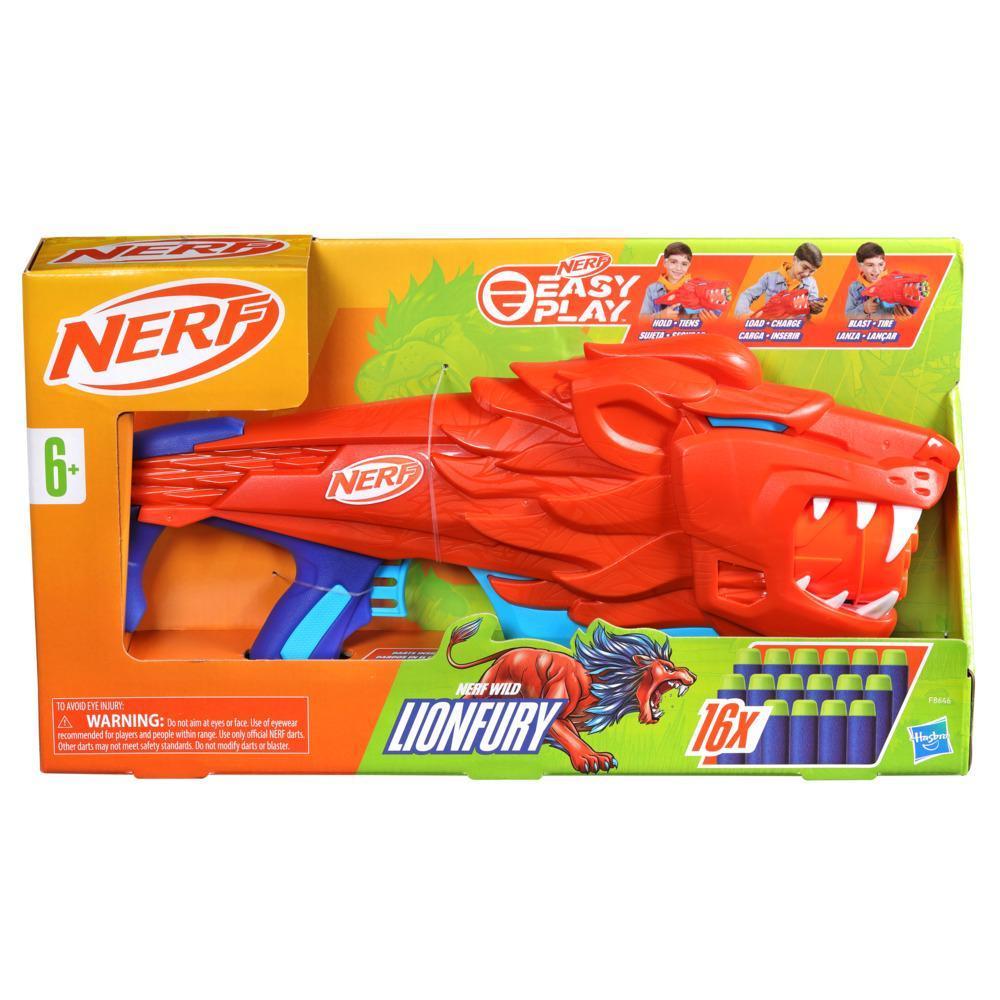 Nerf Junior Wild Lionfury, Easy Play Dart Blaster, 16 Nerf Elite Darts, Ages 6 & Up product thumbnail 1