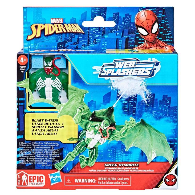 Marvel Spider-Man Epic Hero Series Web Splashers Green Symbiote Hydro-Ailes product image 1