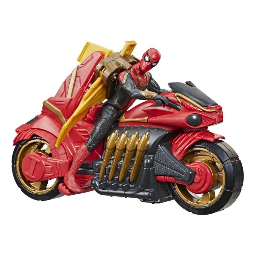 Figurine Spider-Man Titan avec moto - HASBRO - Rouge - Pour enfant