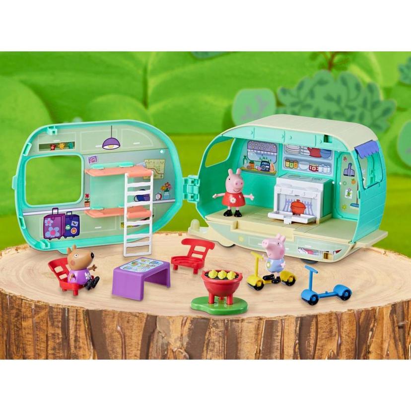 Peppa Pig Toys Peppa's Caravan Playset with 3 Figures, Preschool Toys for Ages 3+ product image 1