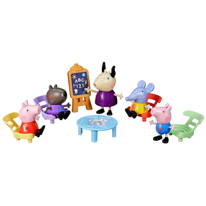 Peppa Pig Toys Peppa's Playgroup Playset with 5 Peppa Pig Figures, Preschool Toys for 3+ product image 1