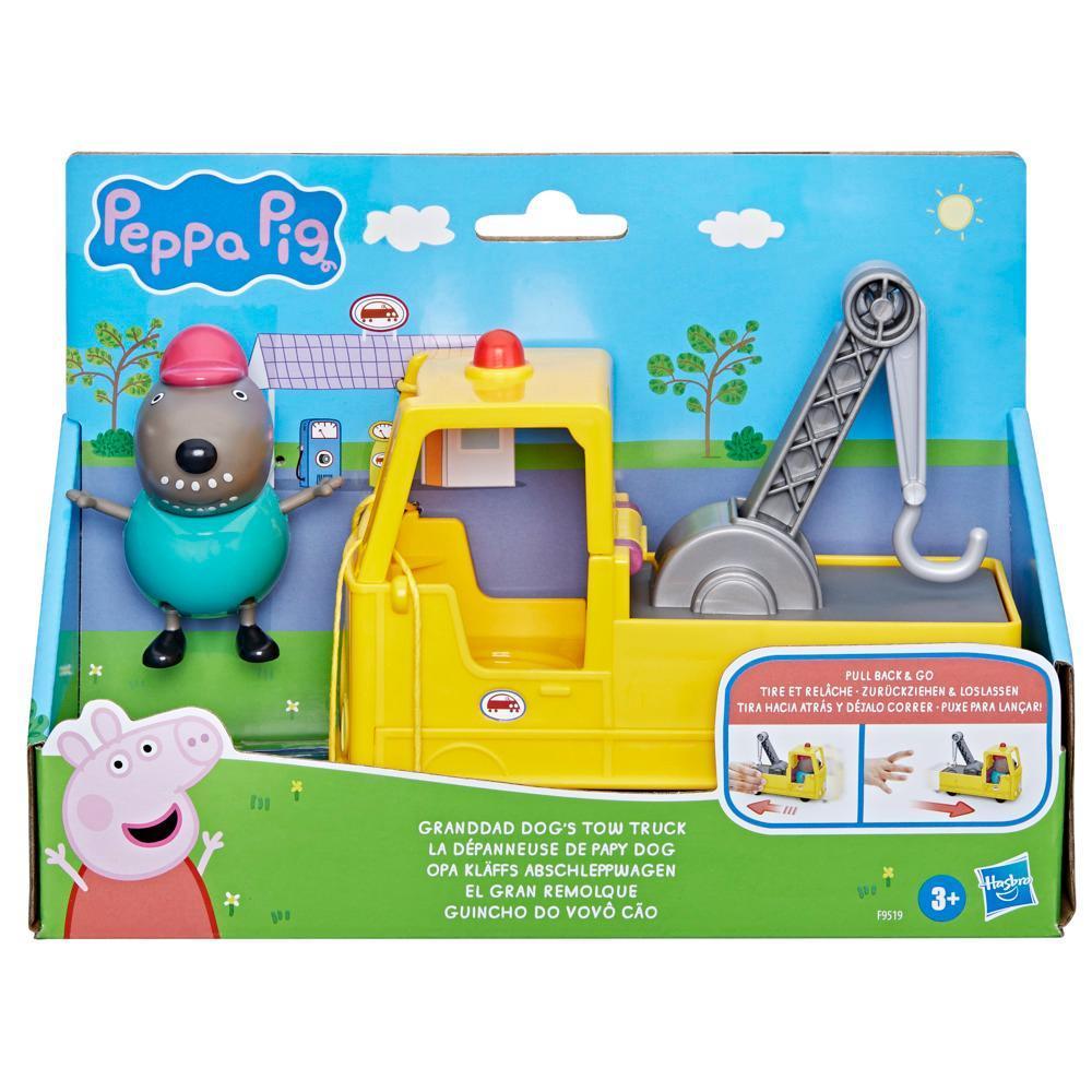 Greta Gris-leksaker, Granddad Dog's Tow Truck-set med figur, leksaker för barn i förskoleåldern, från 3 år product thumbnail 1