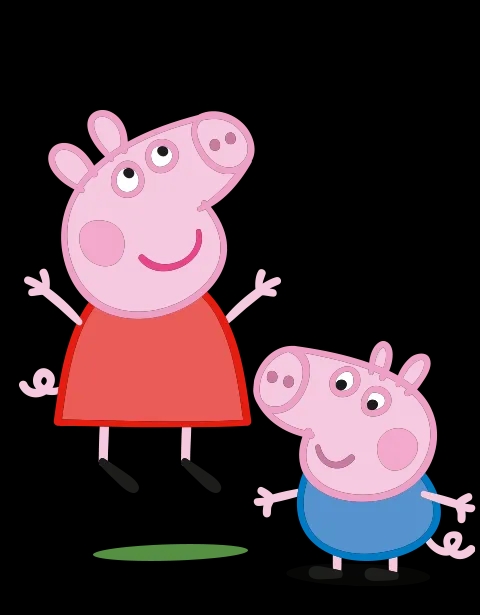 Peppa Pig and George Pig