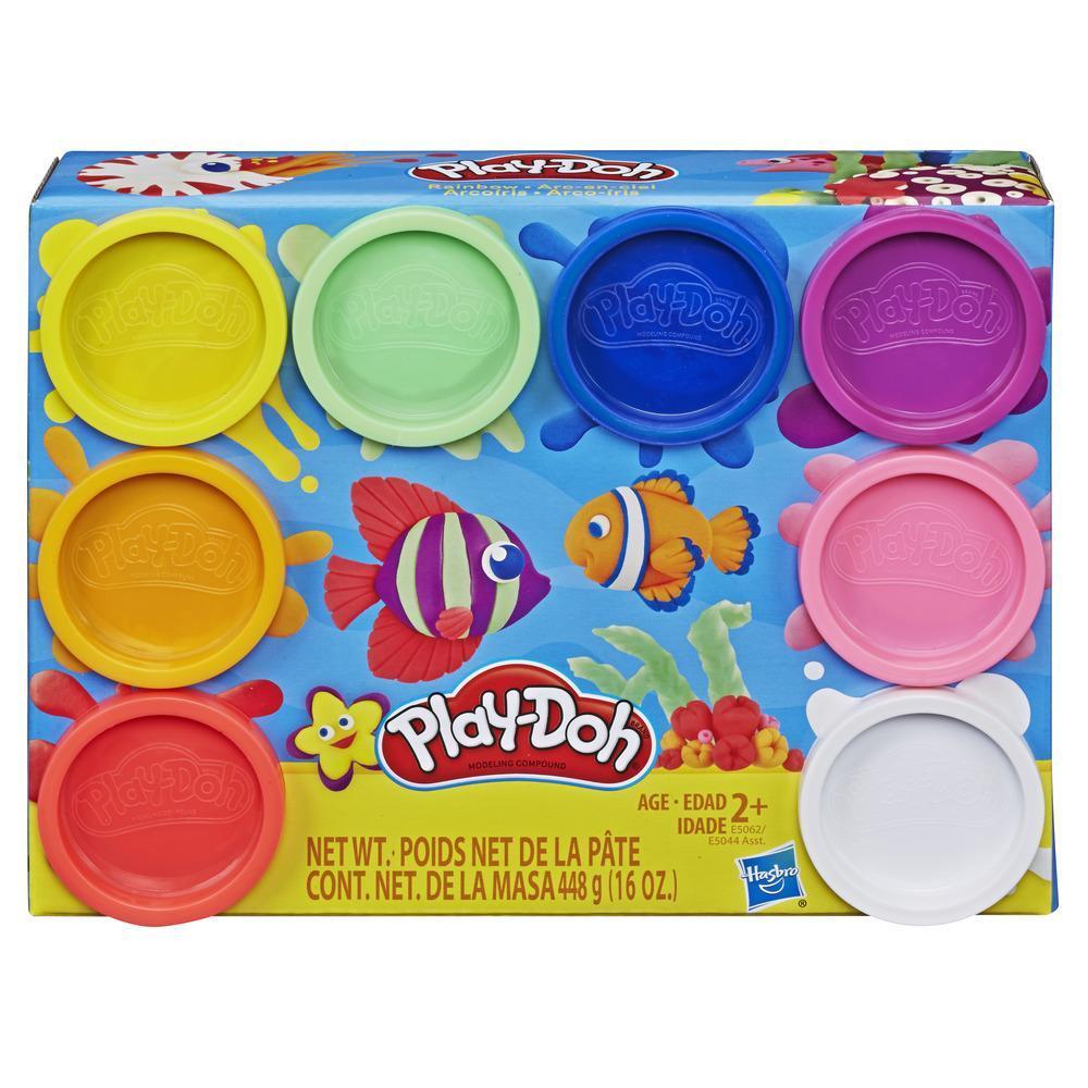 Play-Doh 8er-Pack Regenbogenfarben product thumbnail 1