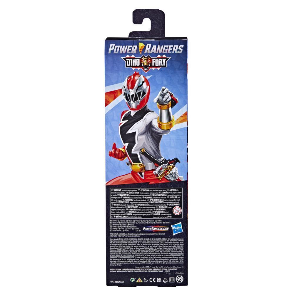 Power Rangers Dino Fury 30 cm große Roter Ranger Action-Figur product thumbnail 1
