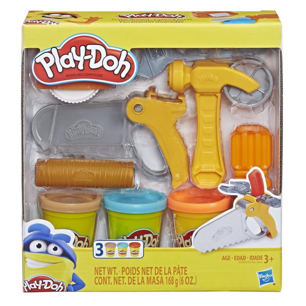 Play-Doh Toolin' Around Σετ Παιχνίδια Εργαλεία για Παιδιά με 3 Μη Τοξικά Χρώματα product thumbnail 1