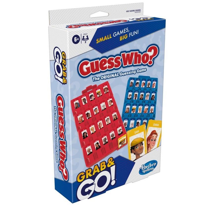 Guess Who? Grab and Go Game, Original Guessing Game for Ages 6 and up, 2 Player Travel Game product image 1