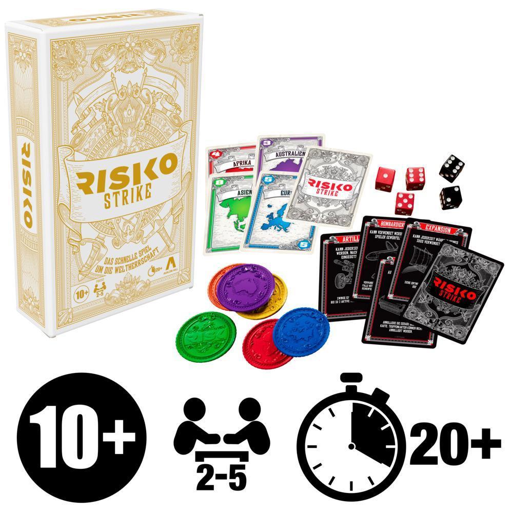 Risk Strike Cards and Dice Game, Quick-Playing Strategy Card Game, Ages 10+, Family Games product thumbnail 1