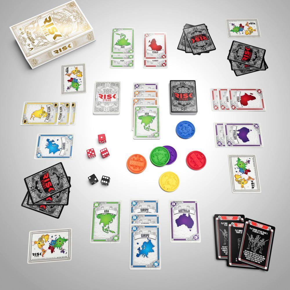 Risk Strike Cards and Dice Game, Quick-Playing Strategy Card Game, Ages 10+, Family Games product thumbnail 1