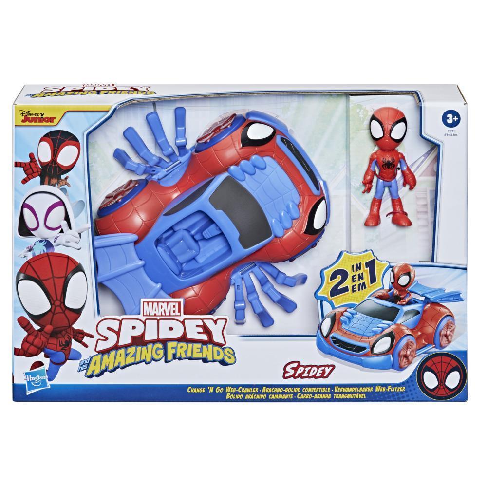 Spidey and His Amazing Friends - Coche arácnido transformable de Spidey product thumbnail 1