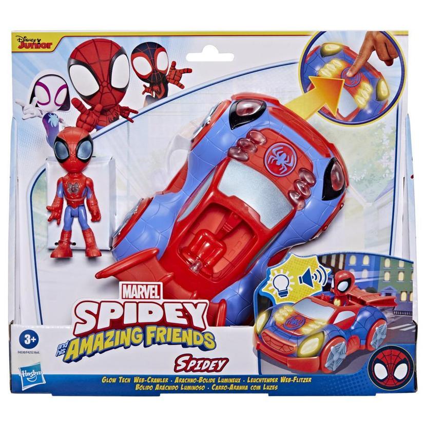 Marvel Spidey and His Amazing Friends - Bólido arácnido luminoso con luces y sonidos product image 1