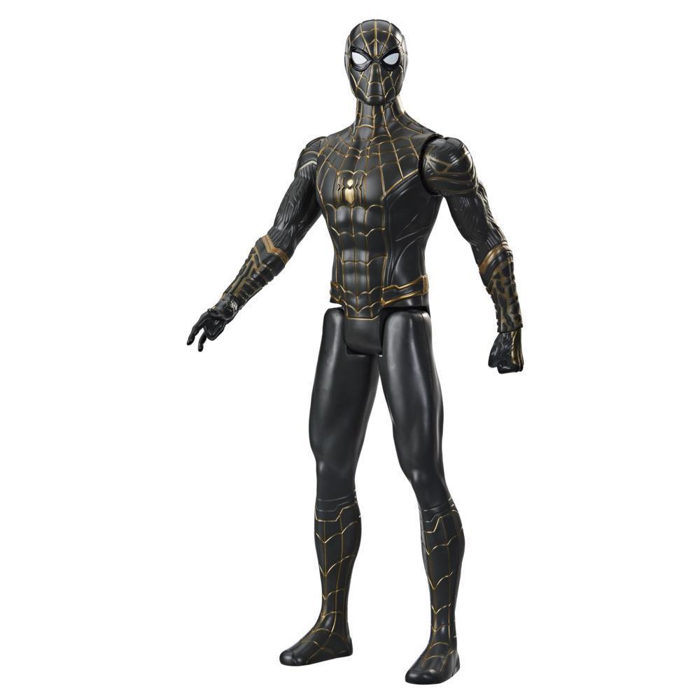 Spider-Man con traje negro y dorado de Marvel Spider-Man Titan Hero Series product thumbnail 1