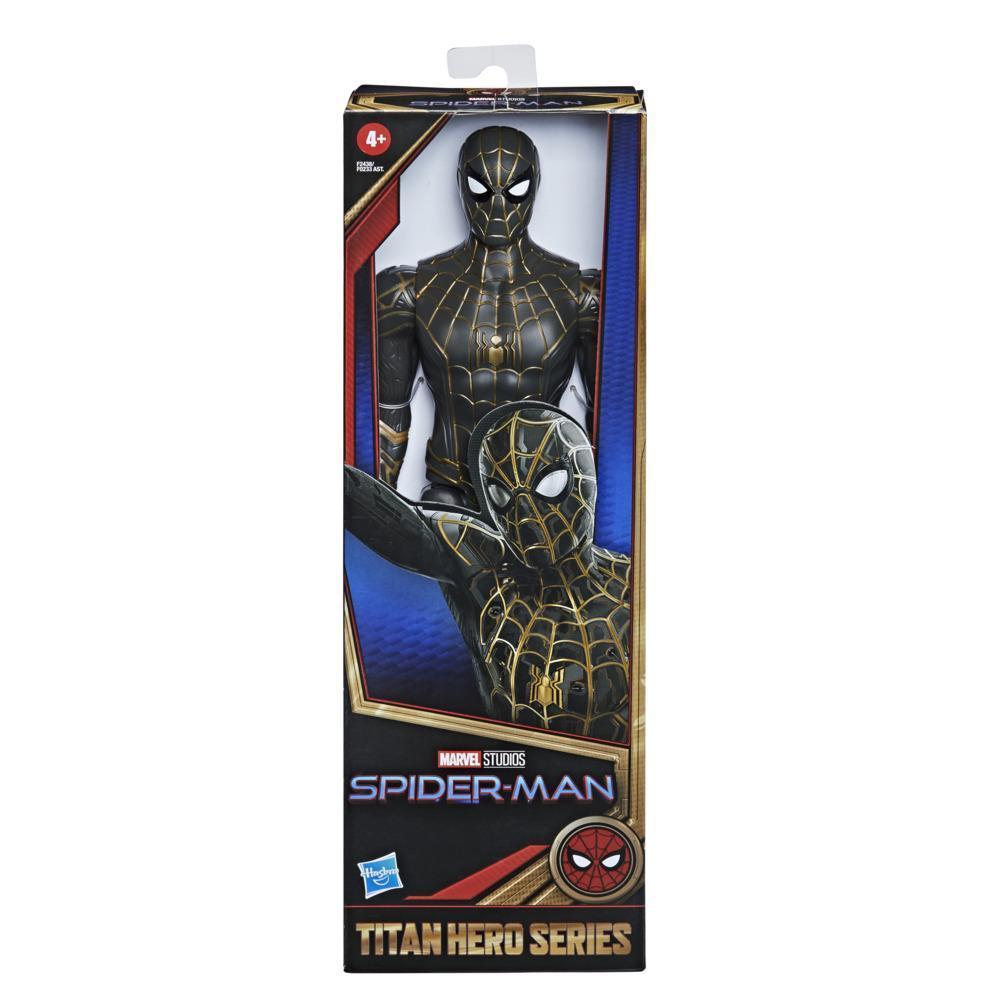 Spider-Man con traje negro y dorado de Marvel Spider-Man Titan Hero Series product thumbnail 1