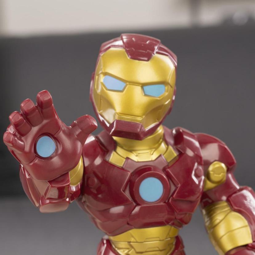 Figura de acción de 25 cm coleccionable de Iron Man de Playskool Heroes Marvel Super Hero Adventures Mega Mighties, Juguetes para niños a partir de los 3 años product image 1