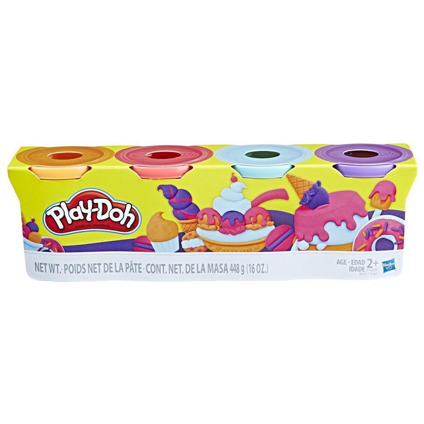 Play-Doh - Pack de 4 - Dulces Colores - 4 latas de 112 gramos de masa para moldear - Juguetes para niños y niñas product image 1