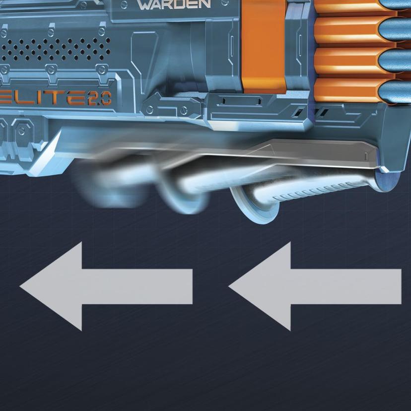 Lanzador Nerf Elite 2.0 Warden DB-8 - 16 dardos Nerf oficiales - Lanza 2 dardos a la vez - Riel táctico, modo ráfaga product image 1