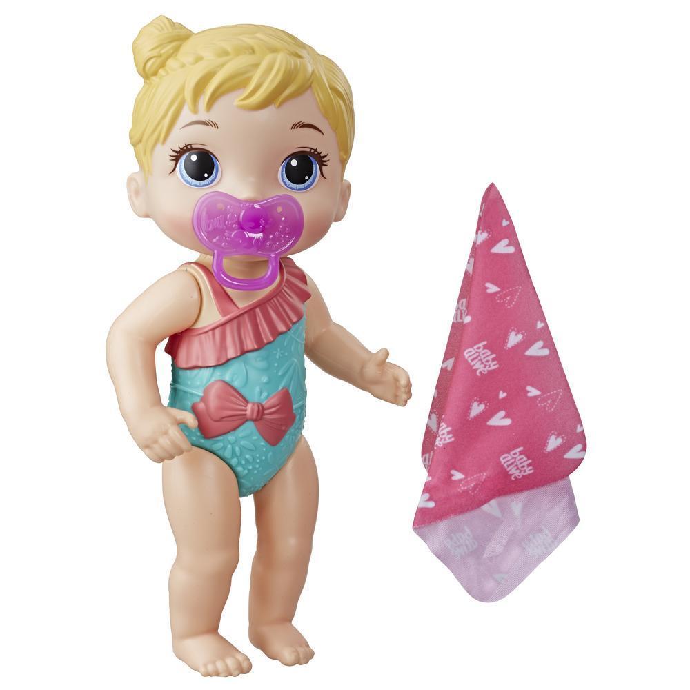 Baby Alive Bebé Chapoteos y abrazos - Muñeca con cabello castaño para juego acuático - Con accesorios, juguete para niños y niñas de 3 años en adelante product thumbnail 1
