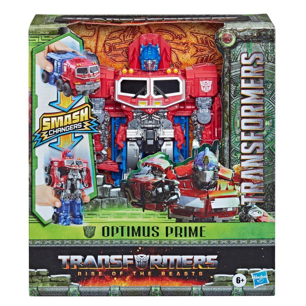 Transformers: Rise of the Beasts, figurine convertible Smash Changer Optimus Prime de 22,5 cm, à partir de 6 ans product thumbnail 1