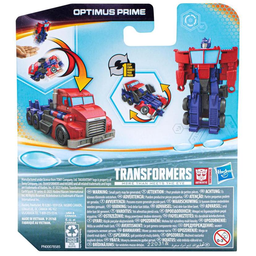 Transformers EarthSpark 1 Step Flip Optimus Prime product image 1