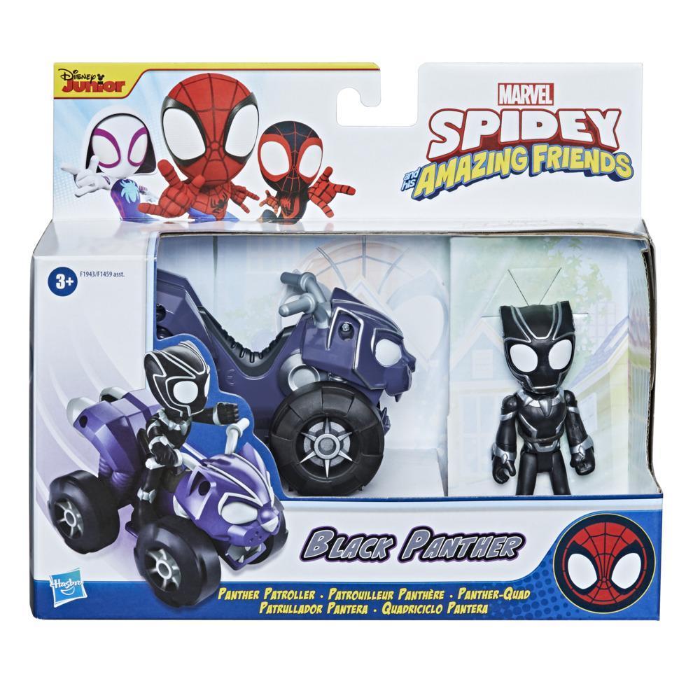 Marvel Spidey and His Amazing Friends Pantera Negra e Quadriciclo Pantera product thumbnail 1