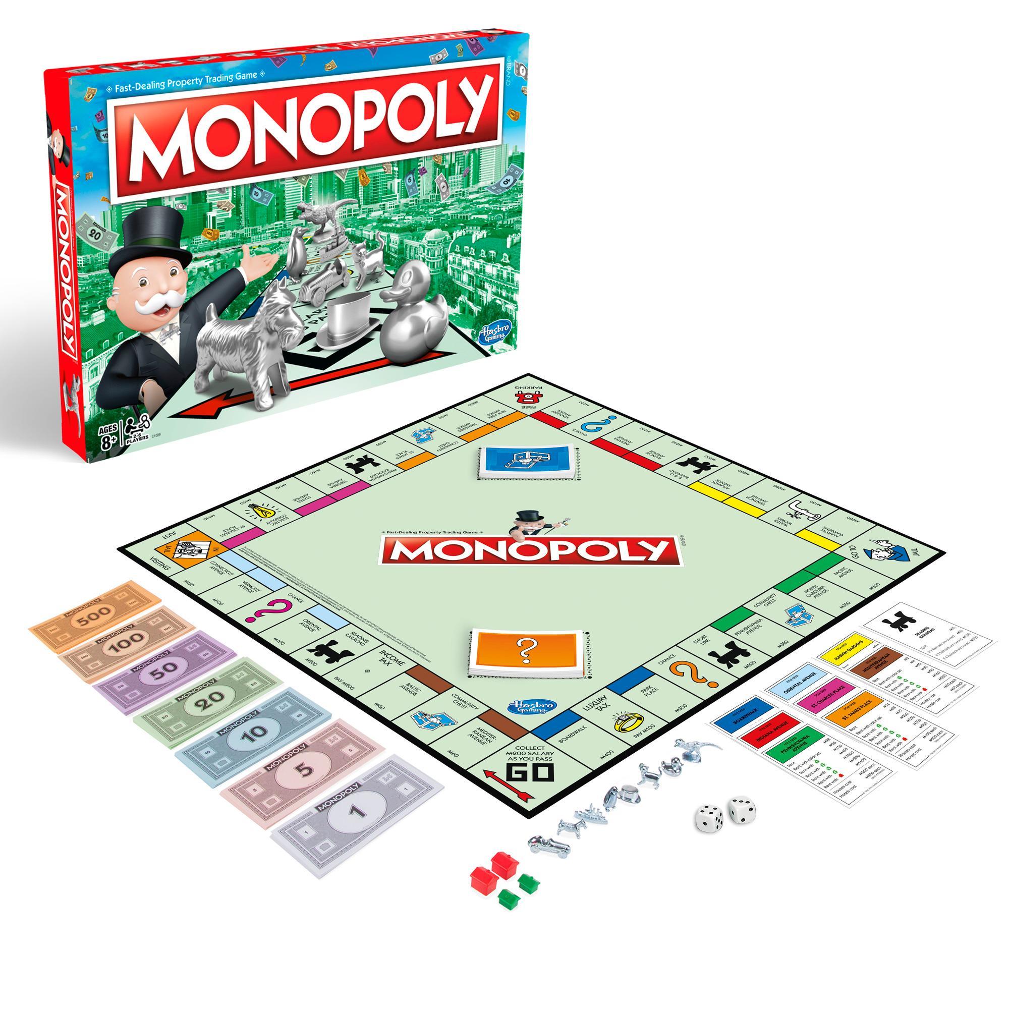 Jogo Hasbro Gaming Monopoly, Jogo de Tabuleiro Clássico para a Família - C1009 - Hasbro product thumbnail 1