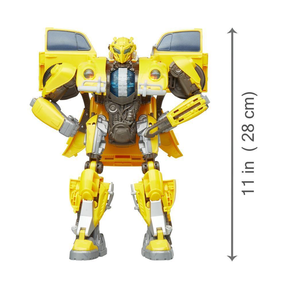 Brinquedos do filme Transformers: Bumblebee, Figura de Bumblebee Energizado, Propulsor giratório, Luzes e Sons, Brinquedo de 27 cm para Crianças acima de 6 Anos product thumbnail 1