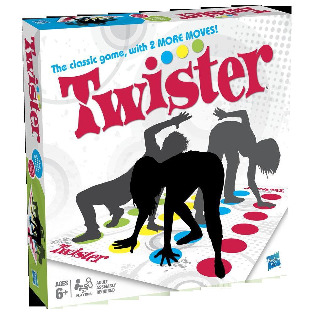 Jogo Twister Novo, com Tapete Clássico Twister e Roleta com Seta - 98831 - Hasbro Gaming product thumbnail 1