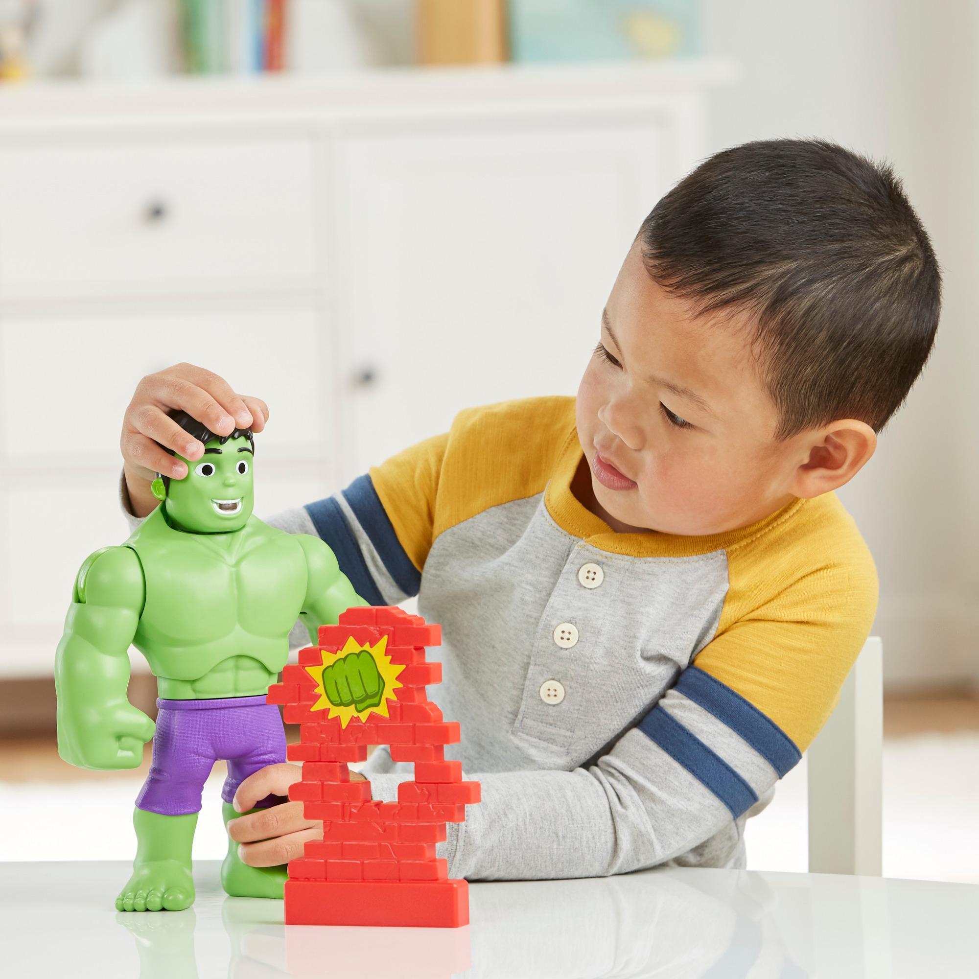 Marvel Spidey and His Amazing Friends - Hulk Esmaga - Figura de 30 cm de Hulk product thumbnail 1